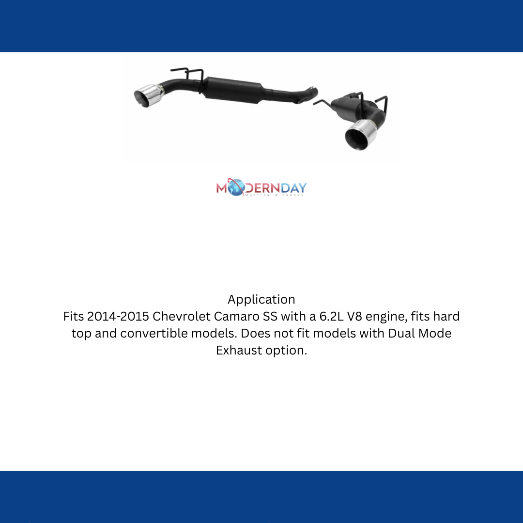 2014-2015 Chevrolet Camaro Axle-back Exhaust System Flowmaster Outlaw 817686