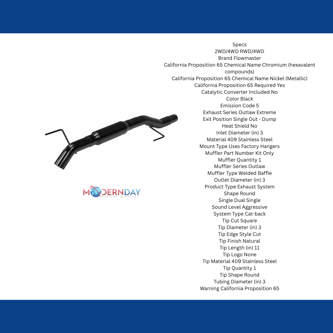2009-2014 Ford F-150 Exhaust Cat-backSystem Flowmaster 817707