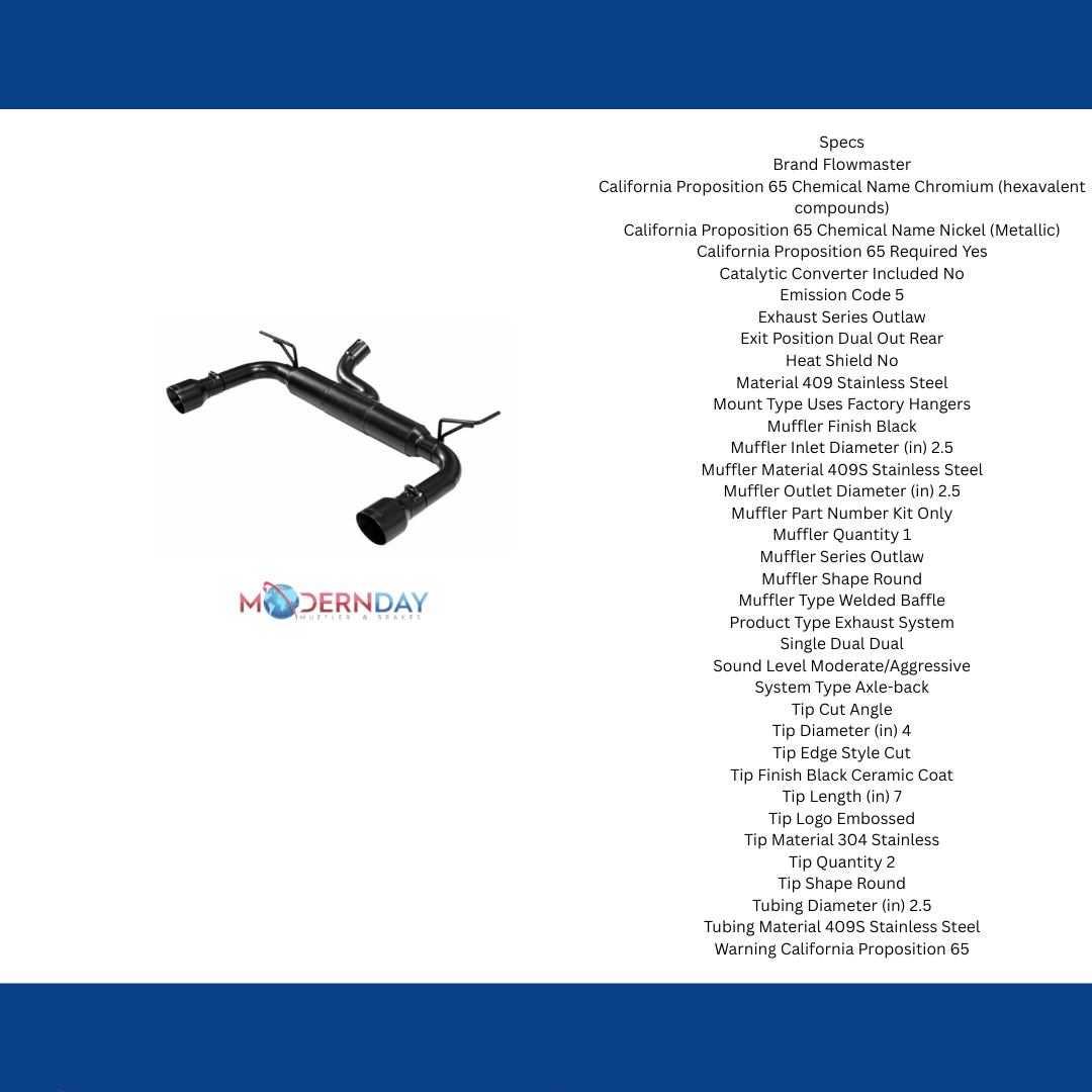 Flowmaster Outlaw Axle-back Exhaust System 817752