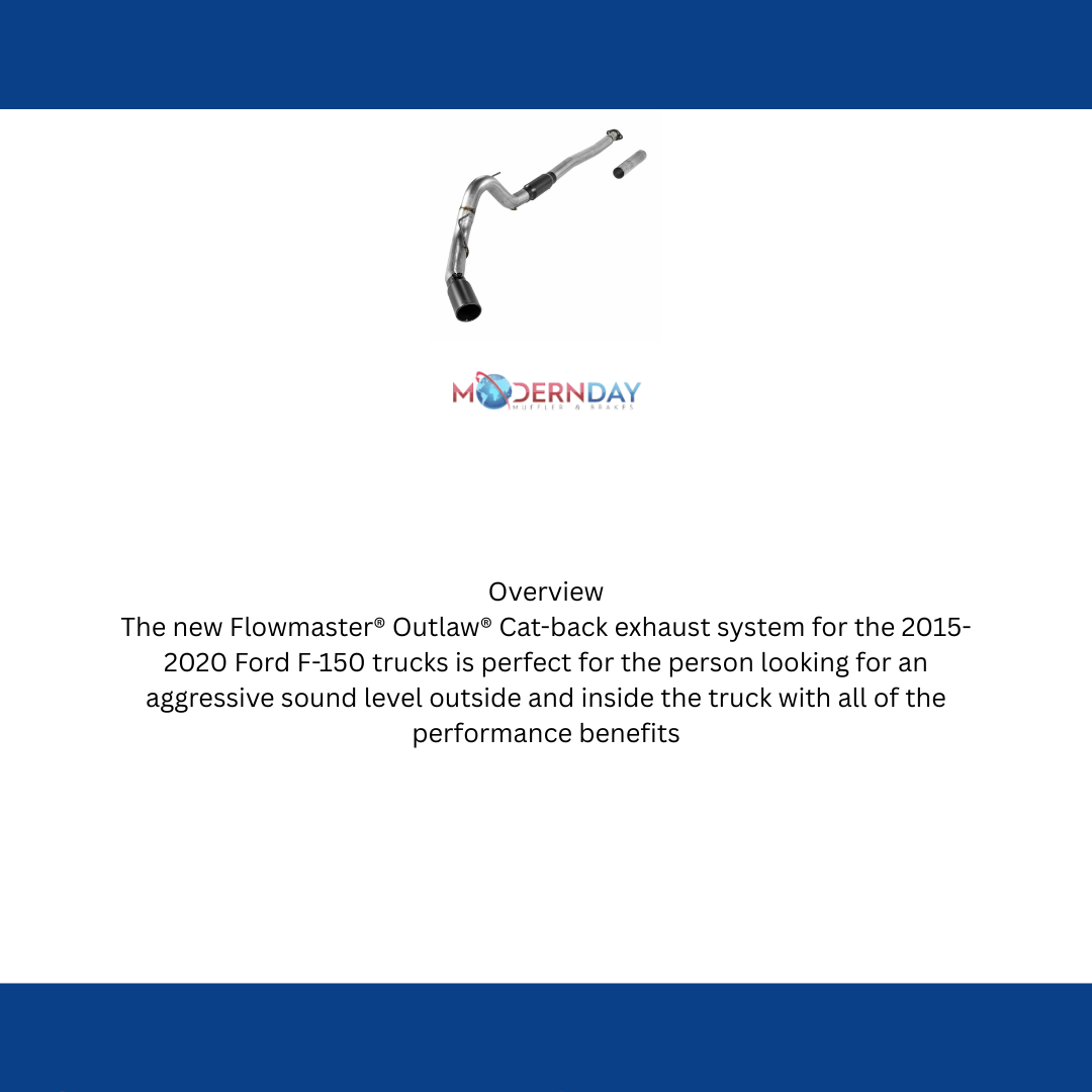 15-20 Ford F150 Exhaust Cat-back Flowmaster Outlaw 817756