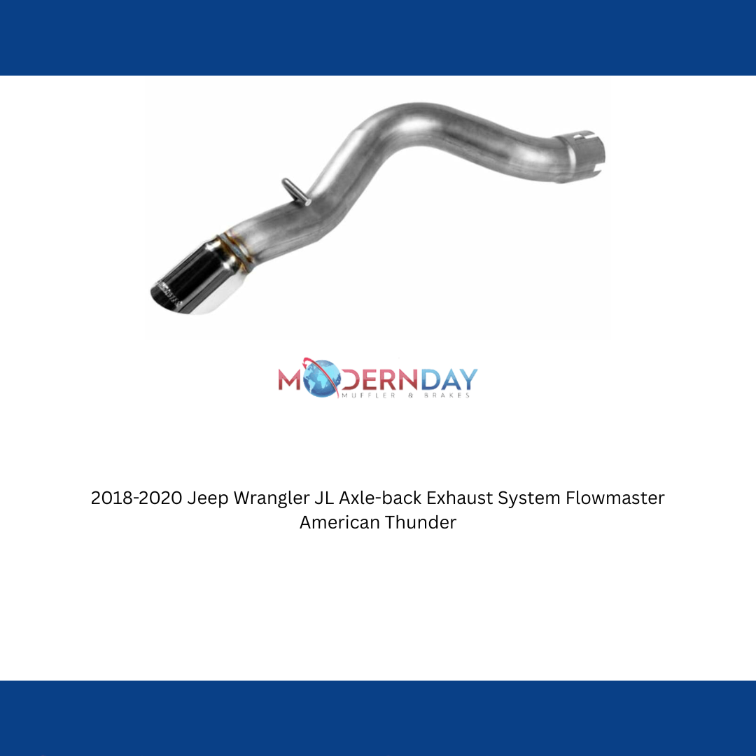 2018-2020 Jeep Wrangler JL Axle-back Exhaust System Flowmaster American Thunder