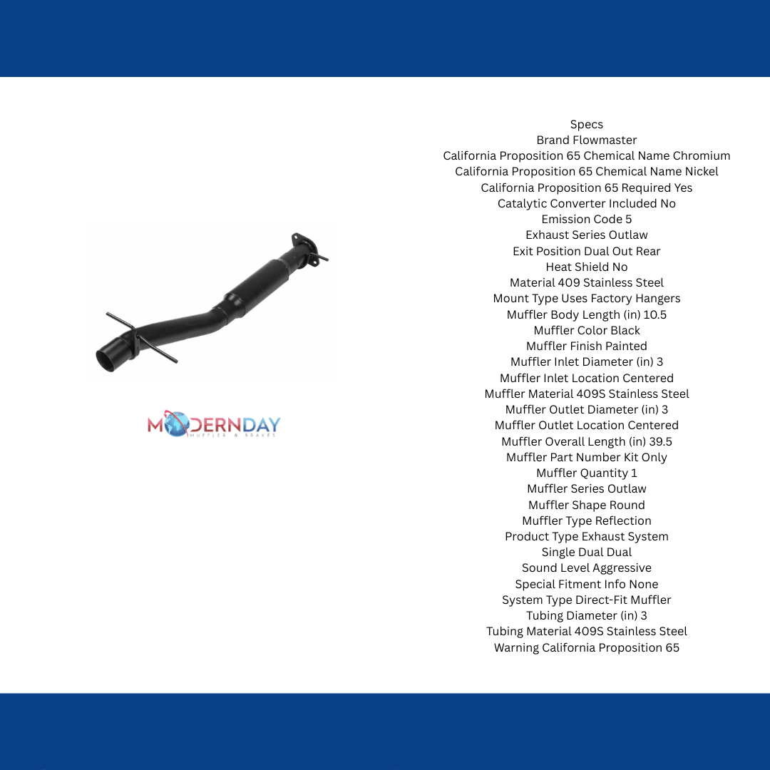 Flowmaster Outlaw Direct Fit Muffler 817846