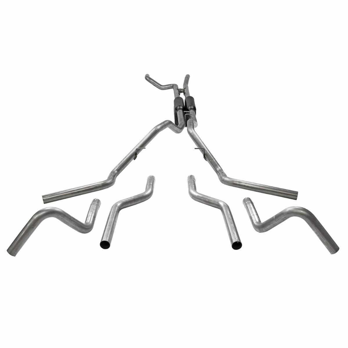 Fits Ford F100 1967-1972 Crossmember-Back Exhaust System Dual Exit 2.5 817934