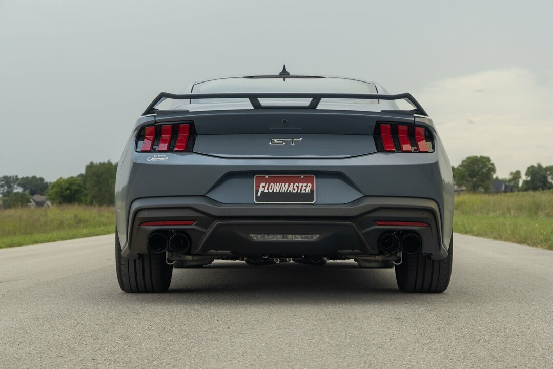 Fits 24 Ford Mustang Gt 5.0L/2.3L, Axle-Back 3" Exhaust System, 4"-Black-818159
