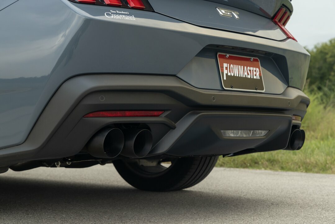 Fits 24 Ford Mustang Gt 5.0L/2.3L, Axle-Back 3" Exhaust System, 4"-Black-818159