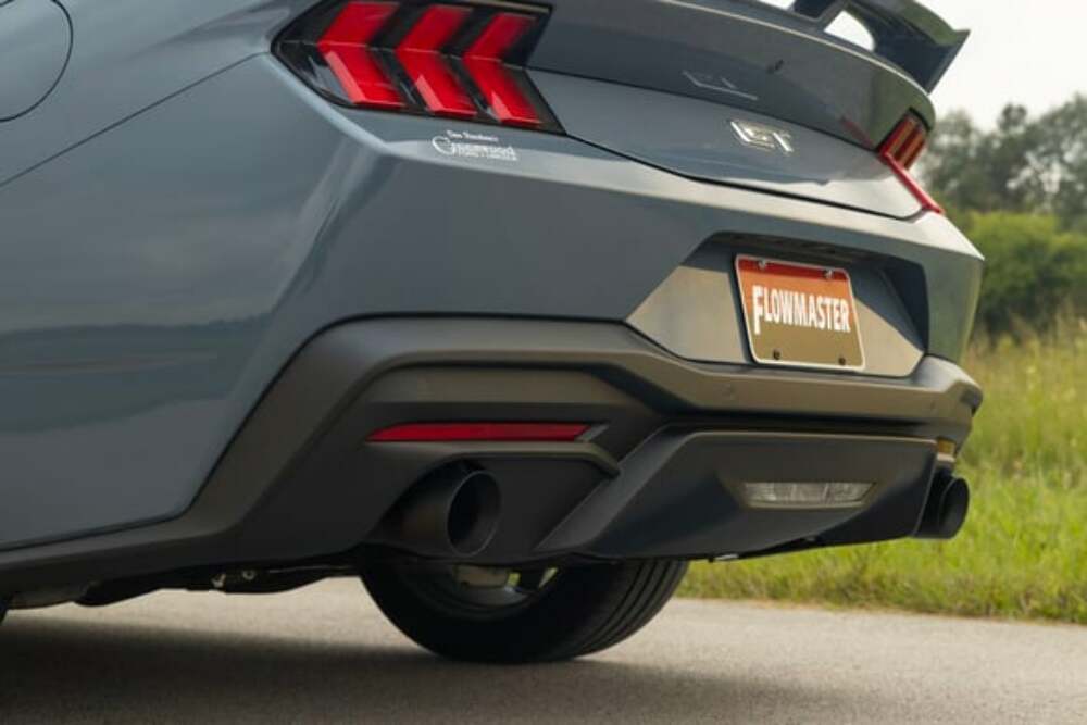 Fits 24 Ford Mustang Gt 5.0L/2.3L, Axle-Back 3" Exhaust System, 4"-Black-818160