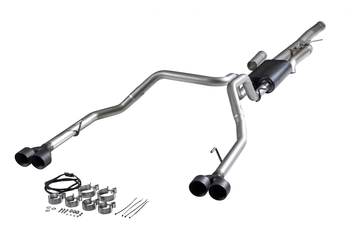 Fits 2024-2026 GM 1500 6.2-Liter, American Thunder Cat-Back exhaust system, w/
