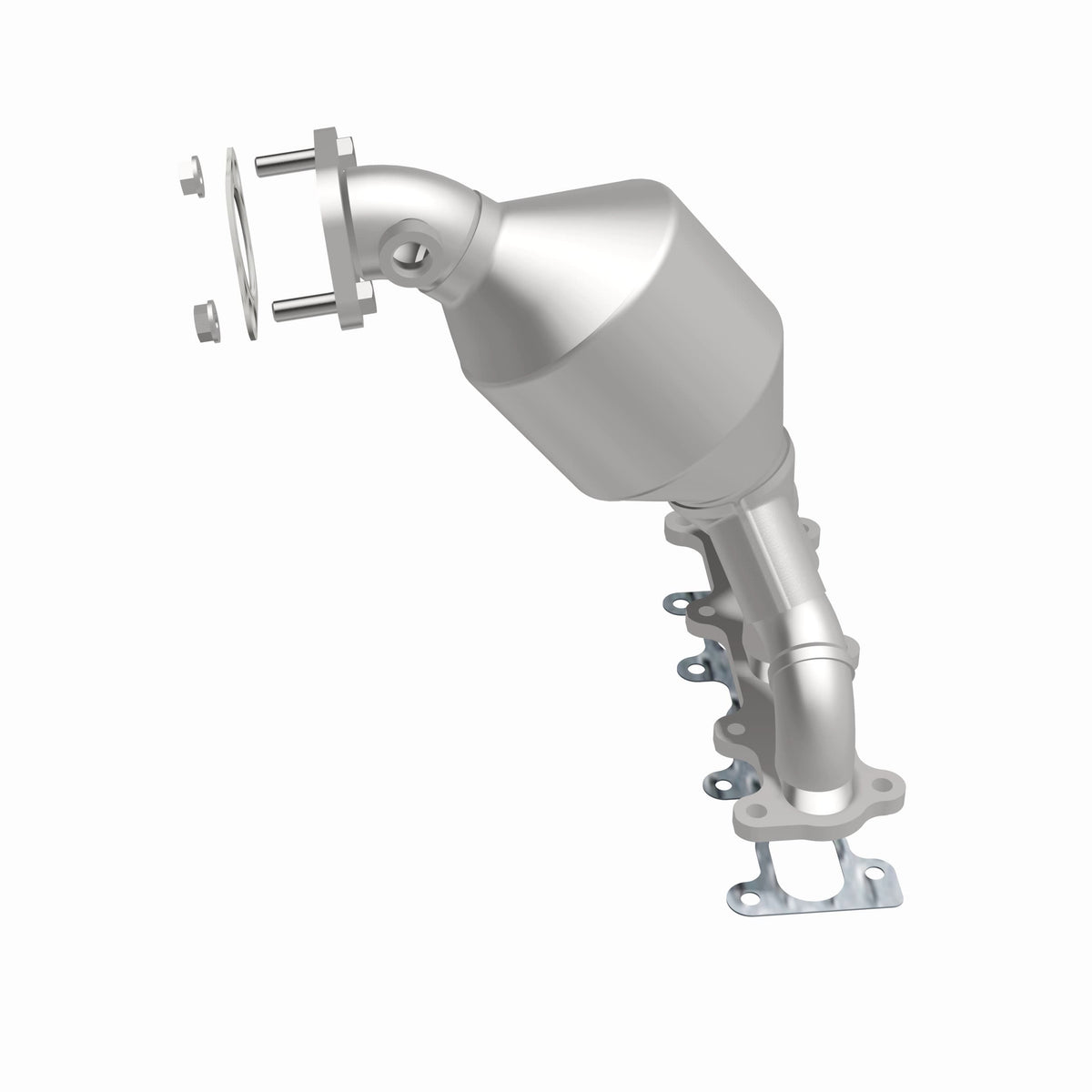 Catalytic Converter with Integrated Exhaust Manifold for HM Grade Federal / EPA Compliant Direct-Fit Manifold Catalytic