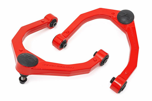 Fits Nissan Titan 2&4WD (2004-2024) Red Forged Upper Control Arms; 82008RED