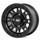 Rough Country 82 Series Wheel Semi Gloss Black 14x7 4x156 +10mm 82140730