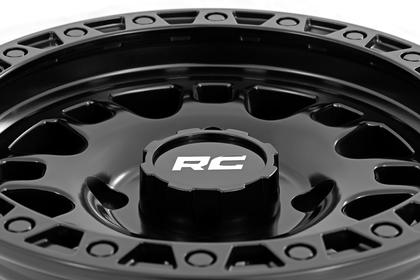 Rough Country 82 Series Wheel Semi Gloss Black 14x7 4x156 +10mm 82140730