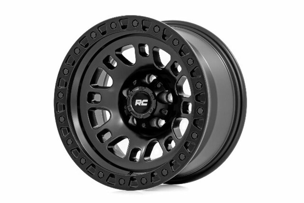 Rough Country 82 Series Wheel Semi Gloss Black 18x9 8x6.5 -12mm 82181210