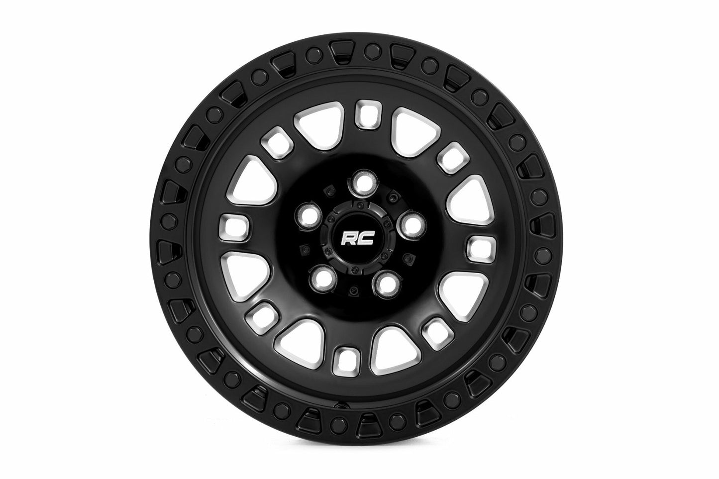 Rough Country 82 Series Wheel Semi Gloss Black 18x9 6x5.5 +18mm 82181812