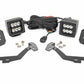 Fits Ram 1500 2&4WD (19-25) LED Light Kit Ditch Mount 2" Black Pair Spot 82290