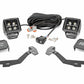 Fits Ram 1500 (19-25) LED Light Kit; Ditch Mount; 2" Black Pair; White DRL 82292