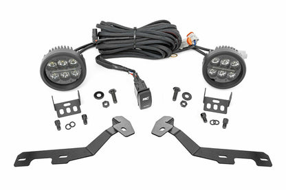 Fits Ram 1500(19-25) LED Light Ditch Mount Black Series Round 3.5" DRL 82294