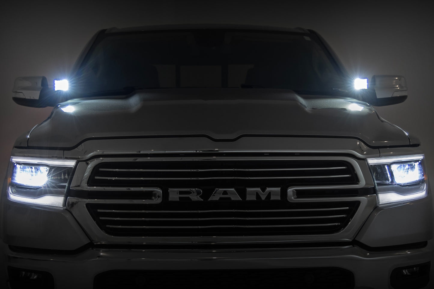 Fits Ram 1500 (19-25) LED Light Kit; Ditch Mount; 2" Spectrum Pair; Spot; 82295