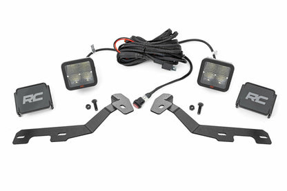 Fits Ram 1500 (19-25) LED Light Kit; Ditch Mount; 2" Spectrum Pair; Spot; 82295