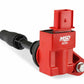 MSD Blaster Ignition Coils, 2013-2019 GM 4-cylinder Engines, Red, 4-Pack - 82384
