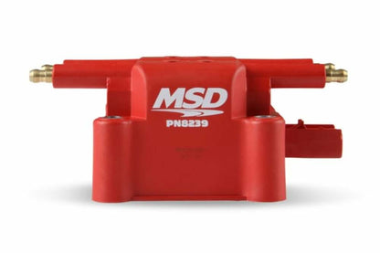 MSD Ignition Coil 1994-2006 Dodge/Chrysler 2.0/2.4/4.0L engines Red Single 8239