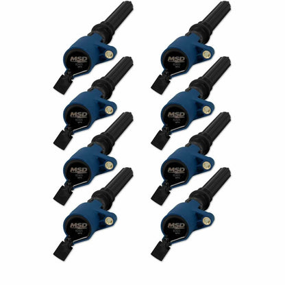 MSD Ignition Coils 1999-2014 Ford 4.6L/5.4L 2-valve engines, Blue 8-Pack  824285