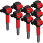 MSD Ignition Coils 2011-2016 Ford 5.0L Coyote Engines, Red, 8-Pack - 82488