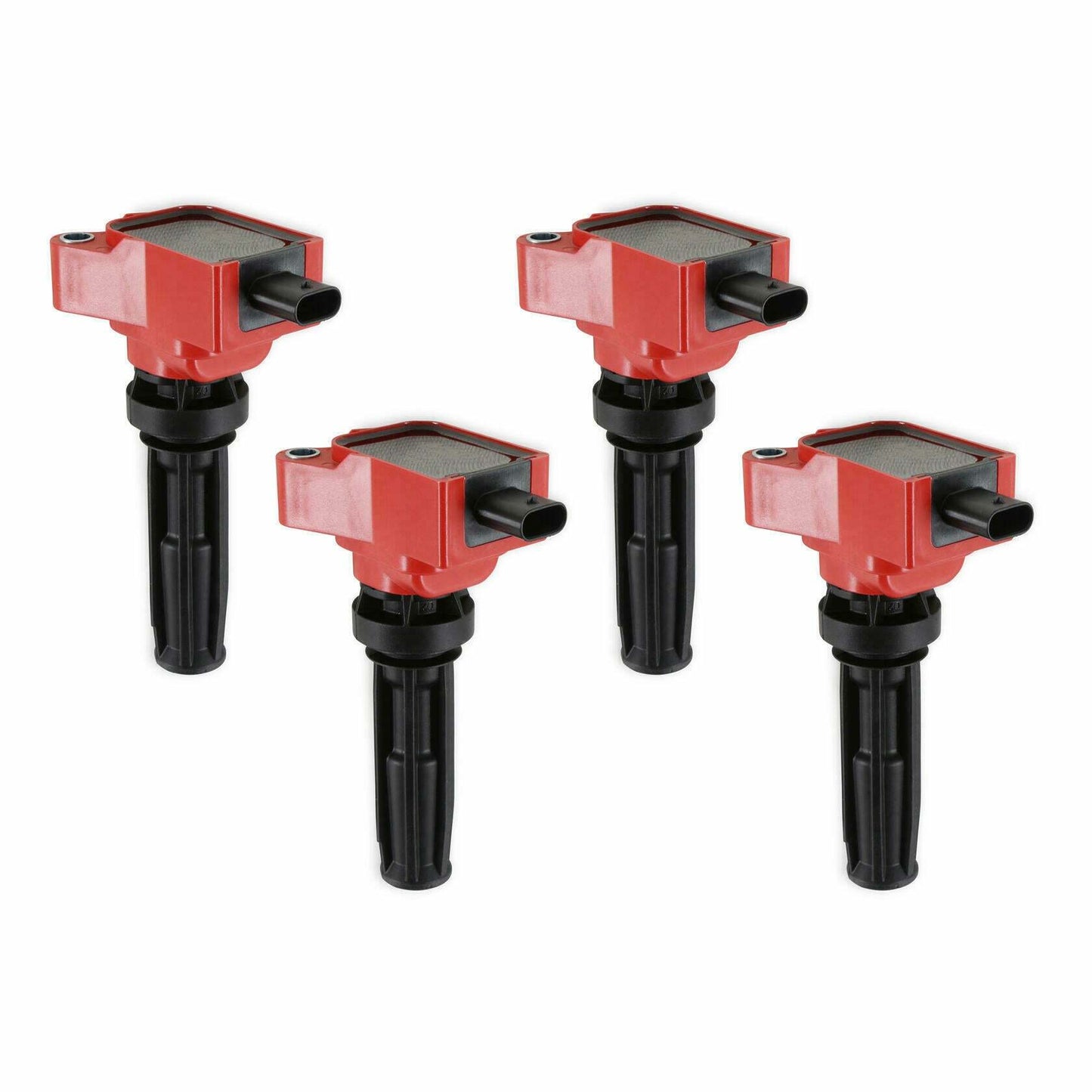 Fits 2019-2022 Ford Bronco; Coil, Red, Ford Eco-Boost 2.0L L4, Set Of 4-825964