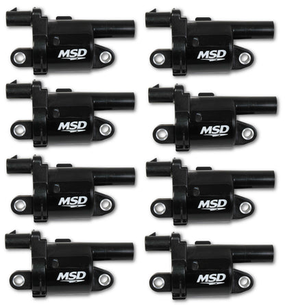 MSD Ignition Coil Blaster GM GenV Direct Injected2014&Up RoundBlack 8pack 826883
