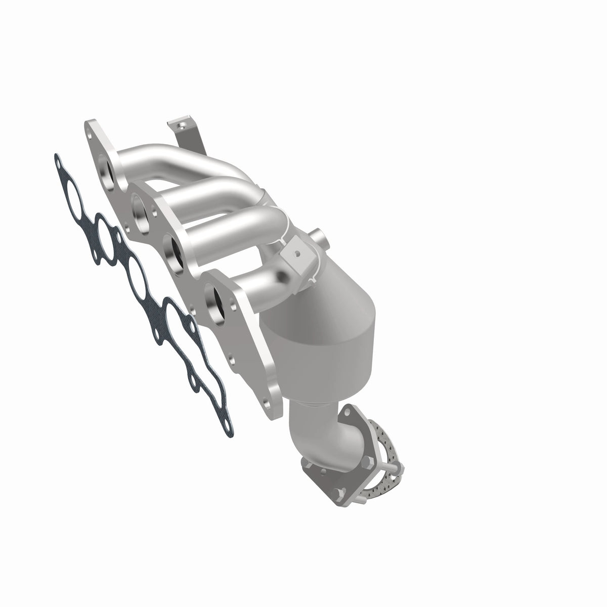 Catalytic Converter with Integrated Exhaust Manifold for HM Grade Federal / EPA Compliant Direct-Fit Manifold Catalytic