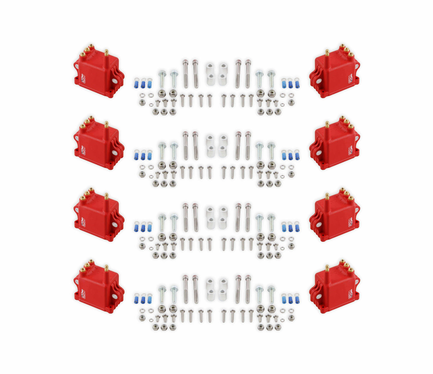 MSD Ignition Coil, High Output for Pro CDI 600, 8-Pack, Red - 82808