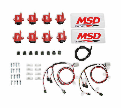 MSD Ignition Coils, Smart Coil, Bigwire, Kit, Red - 8289-KIT