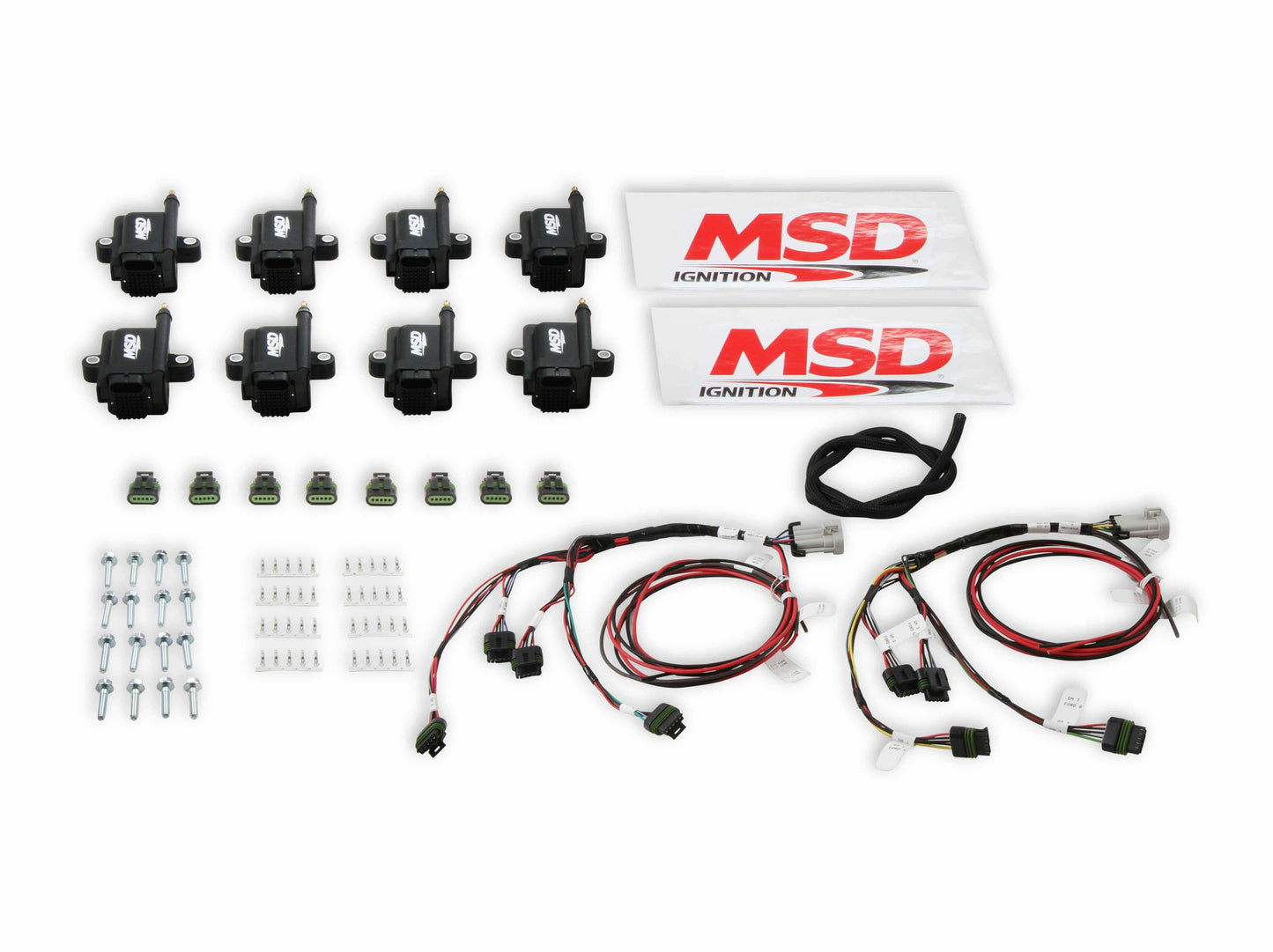 MSD Ignition Coils, Smart Coil, Bigwire, Kit, Black - 82893-KIT