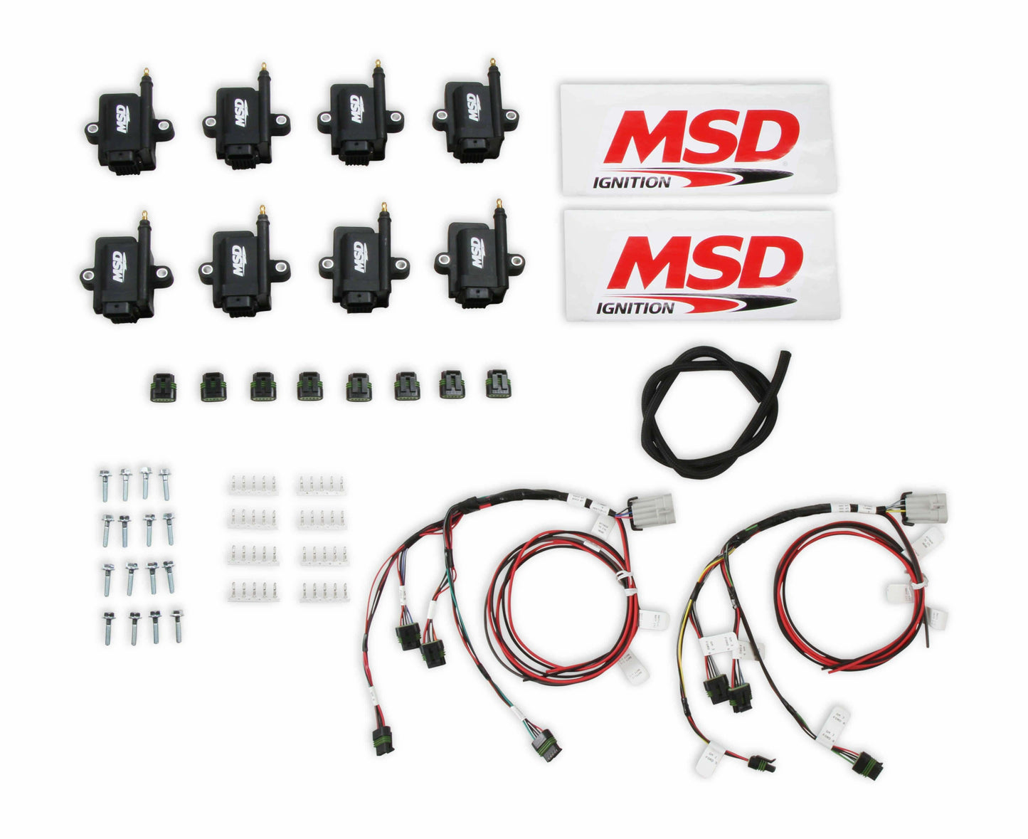 MSD Ignition Coils, Smart Coil, Bigwire, Kit, Black - 82893-KIT