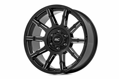 Rough Country 83 Series Wheel; One-Piece; Gloss Black; 17x9; 6x135 +0mm 83170917