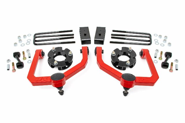 Fits Nissan Titan 2WD/4WD (2004-2024) 3 Inch Lift Kit; 83400RED