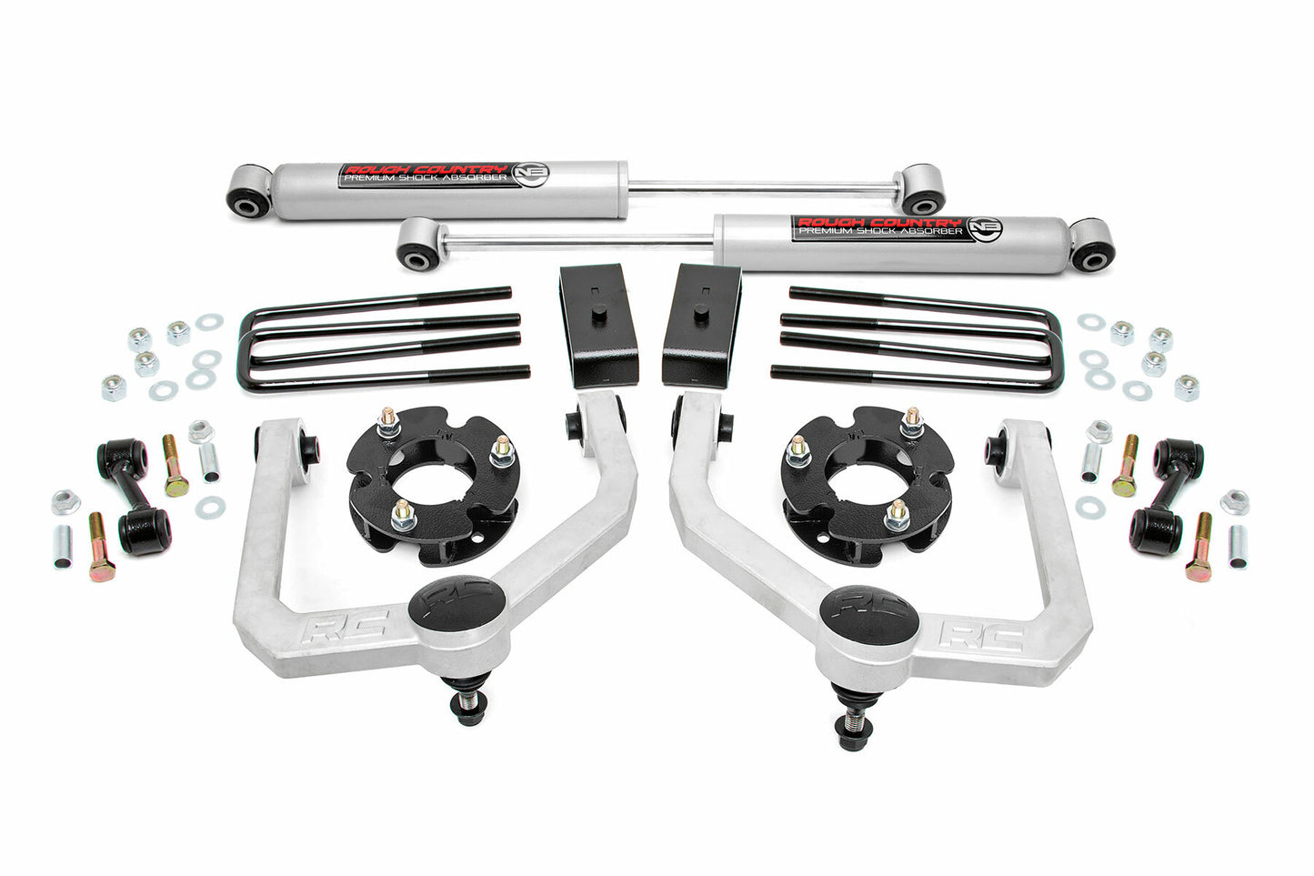Fits Nissan Titan 2WD/4WD (2004-2024) 3 Inch Lift Kit; N3 Shocks; 83430