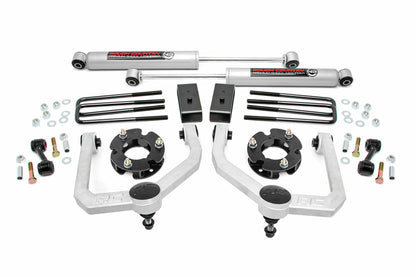 Fits Nissan Titan 2WD/4WD (2004-2024) 3 Inch Lift Kit; N3 Shocks; 83430