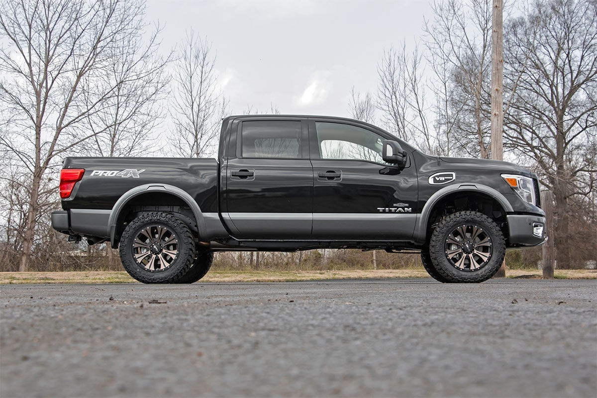 Fits Nissan Titan 2WD/4WD (2004-2024) 3 Inch Lift Kit; N3 Shocks; 83430RED