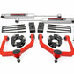 Fits Nissan Titan 2WD/4WD (2004-2024) 3 Inch Lift Kit; N3 Shocks; 83430RED