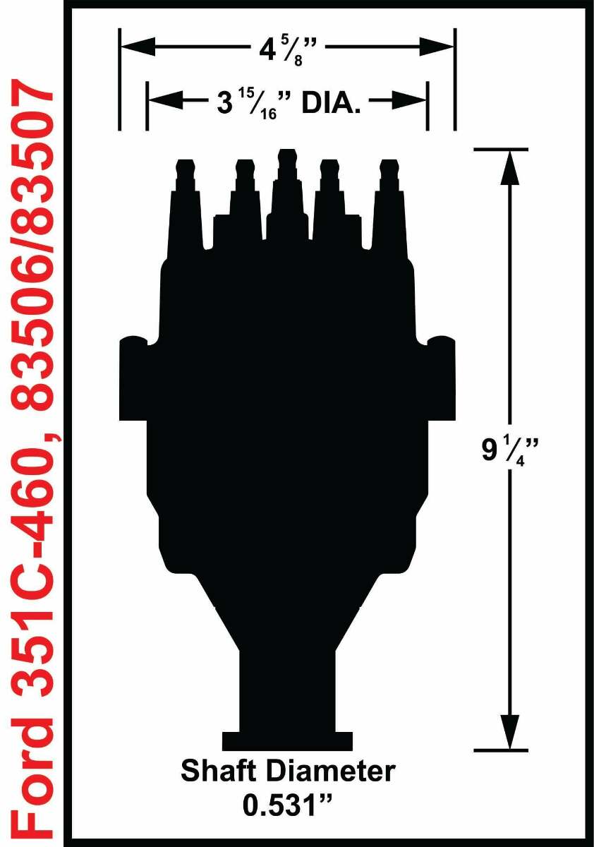 Ford 351-460 Ready-to-Run Marine Distributor - 83506