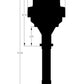 Black Chevy V8 w/Internal Module Distributor - 83603