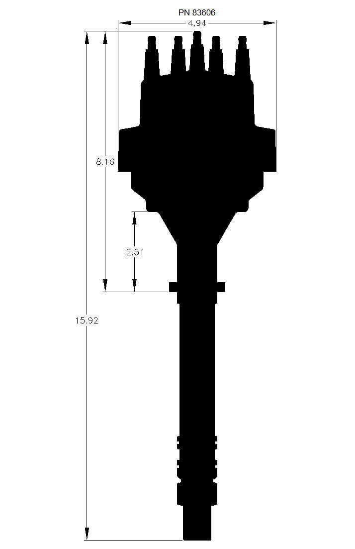 MSD Ignition 83606 Pro-Billet Marine Ready-To-Run Distributor
