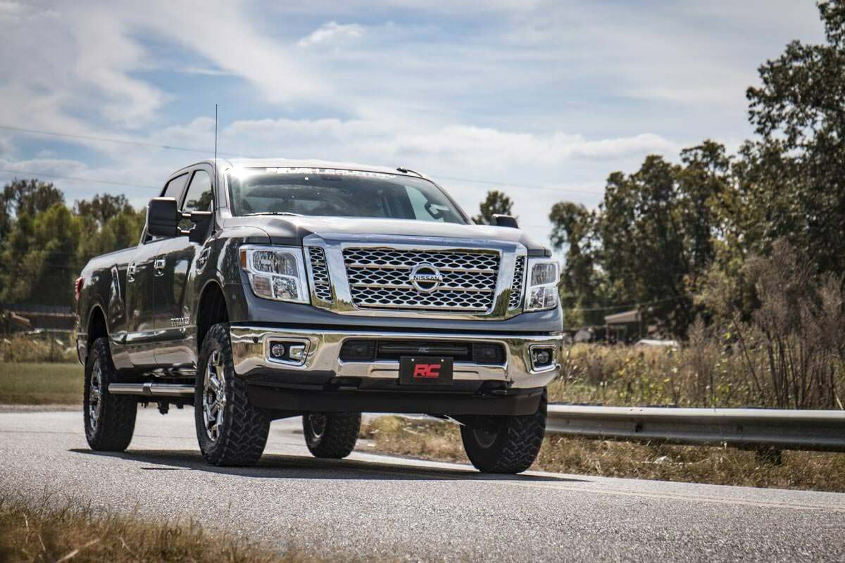 Fits Nissan Titan XD 2WD/4WD (2016-2024) 3 Inch Lift Kit; N3 Shocks; 83630