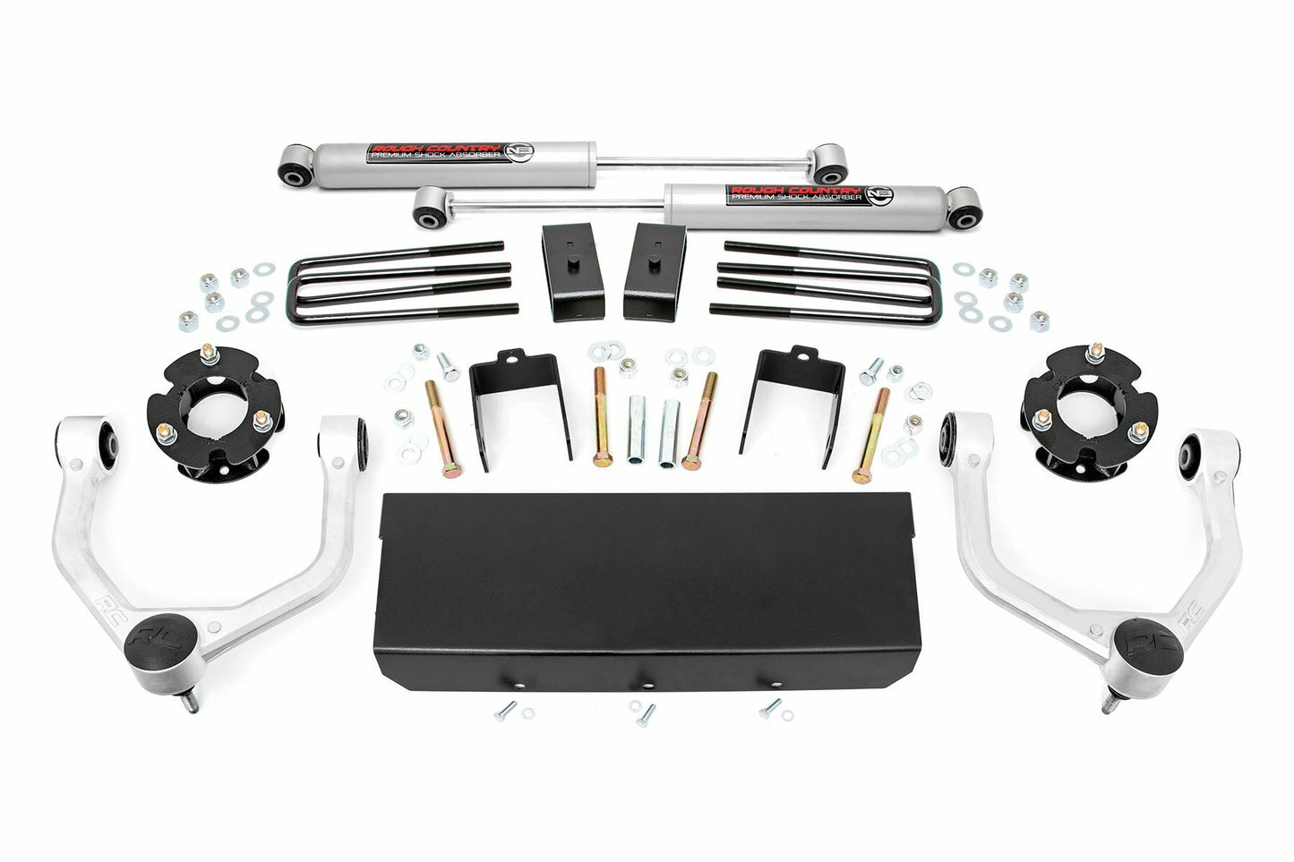 Fits Nissan Titan XD 2WD/4WD (2016-2024) 3 Inch Lift Kit; N3 Shocks; 83630