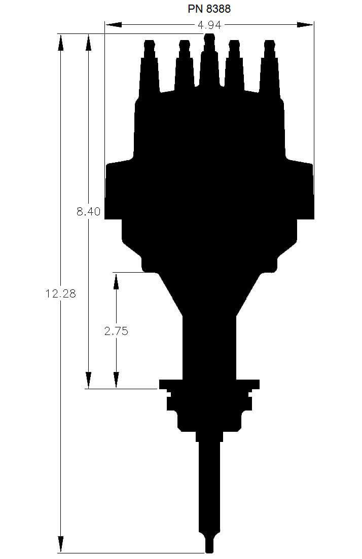 Chrysler 318-360, Ready-to-Run Distributor - 8388