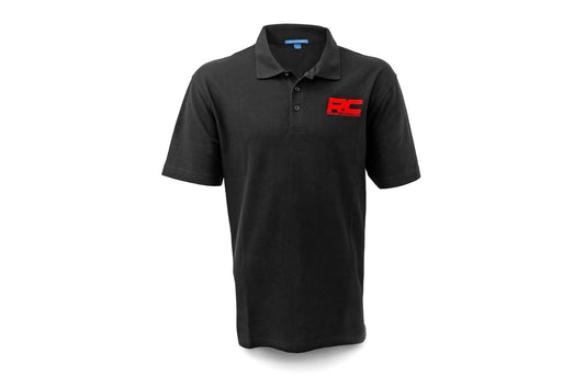 Rough Country Polo - Rough Country Logo - Black - Cotton - Size 2XL - 83903