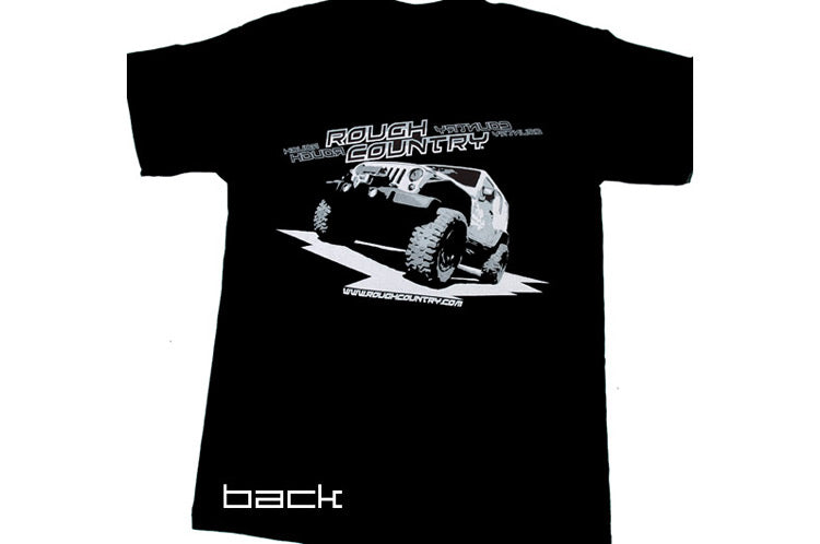Rough Country T-Shirt - Black - Size SM - 84026