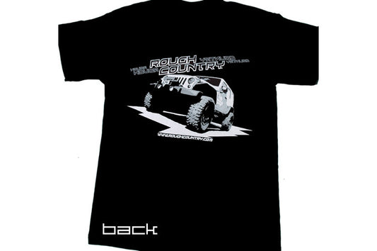 Rough Country T-Shirt - Black - Size SM - 84026