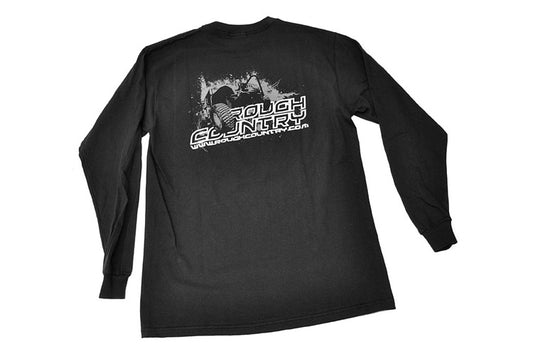 Rough Country T-shirt - Long Sleeve - Black - Size SM - 84026LS