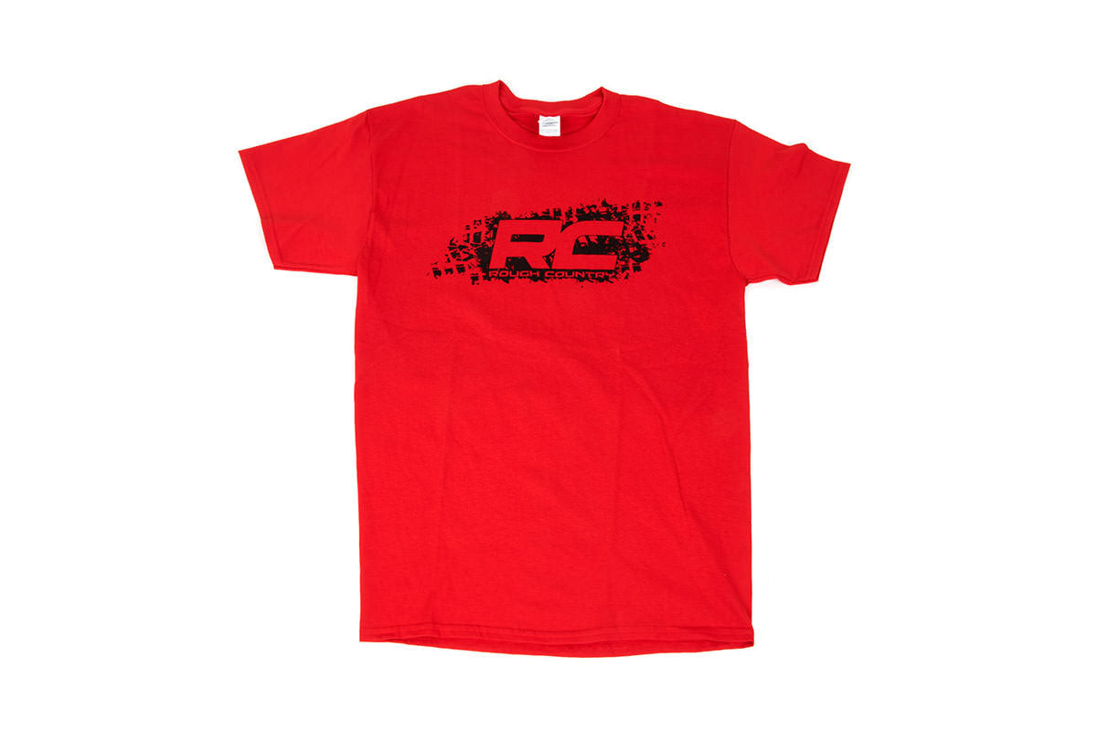 Rough Country T-Shirt - Rough Country Tread - Red - Size SM - 84033